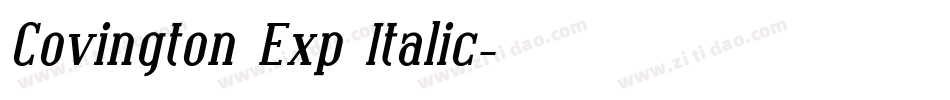 Covington Exp Italic字体转换